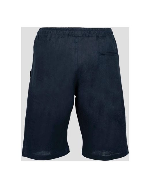 Kiton Blue Casual Shorts for men