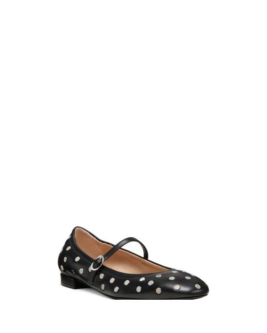 Stuart Weitzman Black Claris Stud Ballet Flat