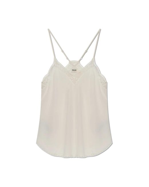 Zadig & Voltaire Natural Sleeveless Tops
