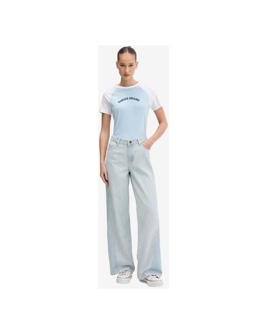 Guess Blue Wide Jeans