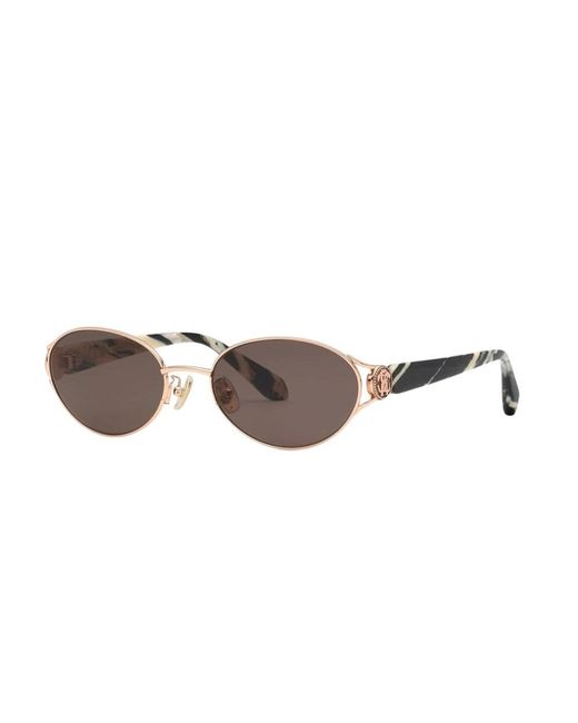 Roberto Cavalli Src174M Zonnebril in het Brown