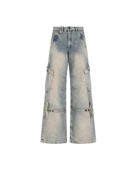 Egonlab Gray Wide Jeans for men