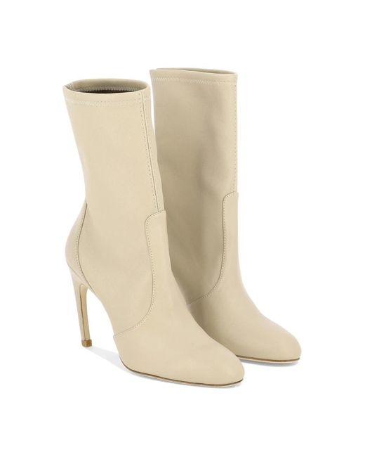 Stuart Weitzman Natural Heeled Boots
