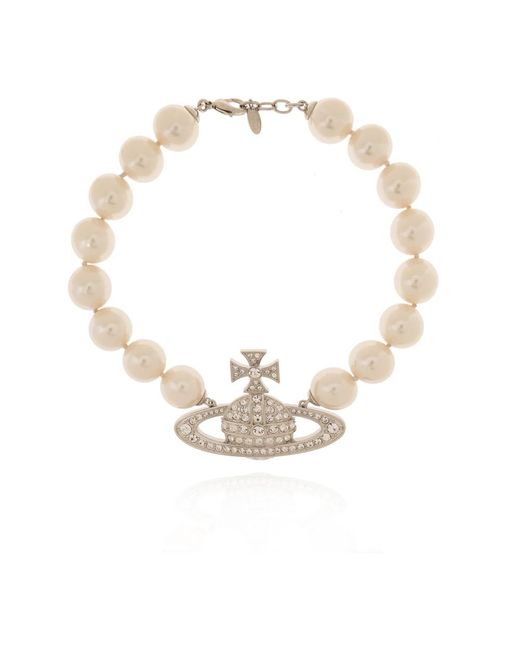 Collana di perle neysa di Vivienne Westwood in Metallic