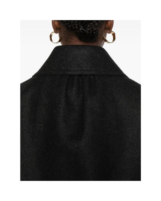 Fendi Black Single-Breasted Coats