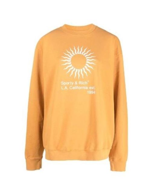 Sporty & Rich Yellow Sweatshirts for men