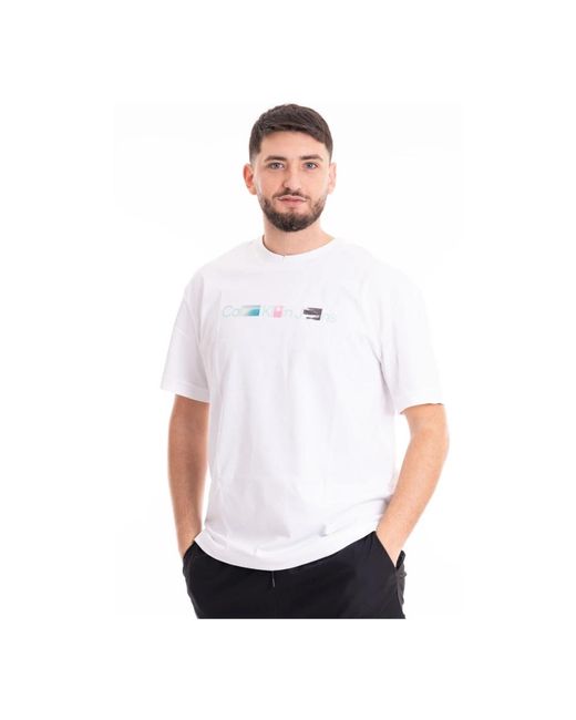 Calvin Klein Foto-print t-shirt in White für Herren