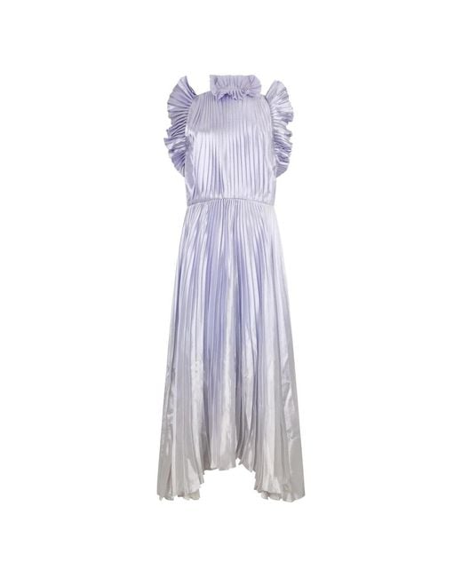 Philosophy Di Lorenzo Serafini Purple Midi Dresses