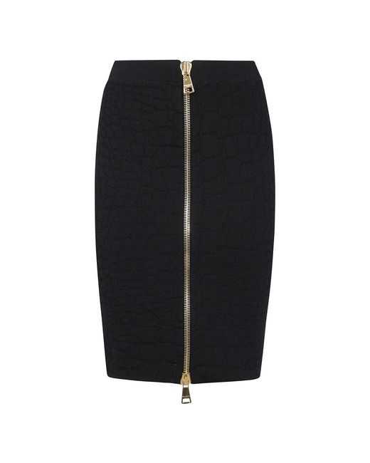 Balmain Black Midi Skirts
