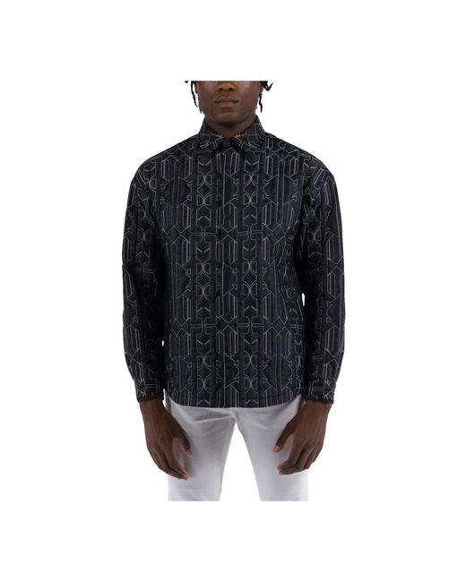 Palm Angels Black Casual Shirts for men