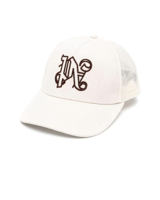 Palm Angels White Caps for men