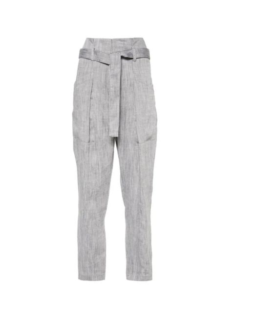 Trousers > straight trousers IRO en coloris Gray