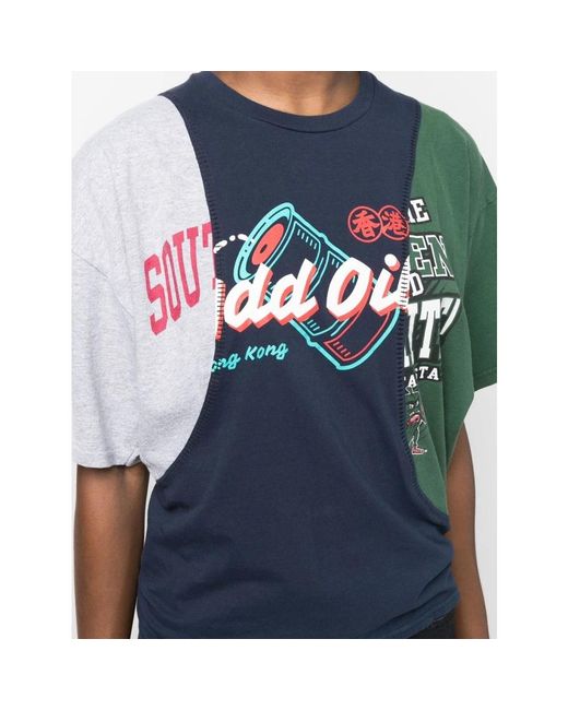 Colville Blue Vintage Style Upcycled Baumwoll T-Shirt