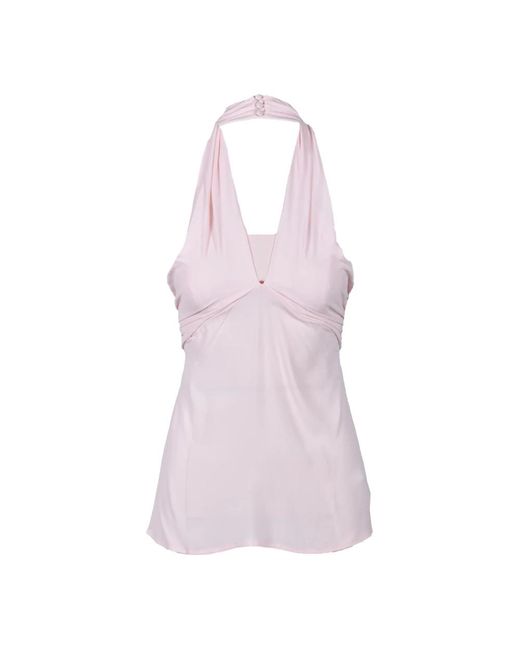 Sleeveless Tops di Semicouture in Purple