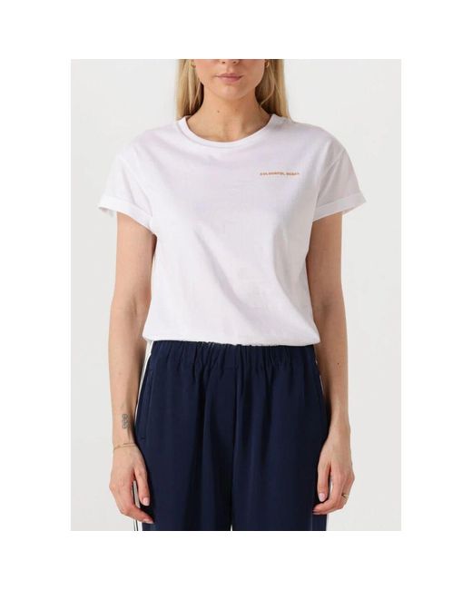 Colourful Rebel White Sommer Shell Boxy Tee