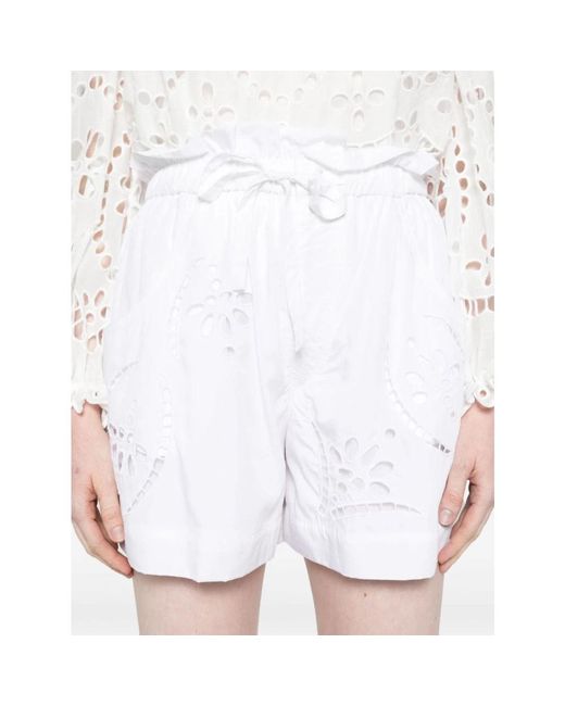 Isabel Marant White Weiße hidea shorts