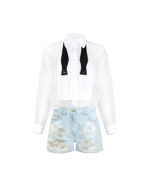 Elisabetta Franchi Blue Playsuits