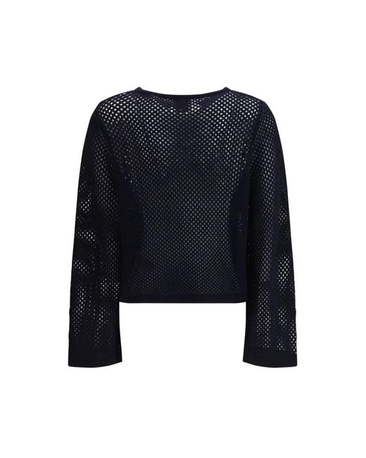 Allude Black Round-Neck Knitwear
