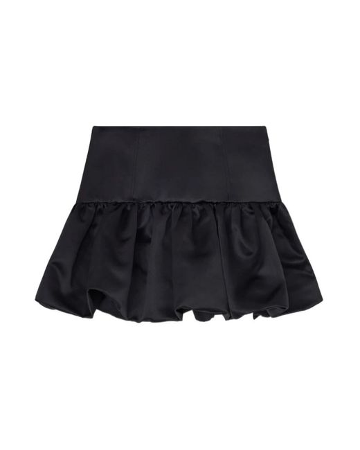 Ganni Black Short Skirts