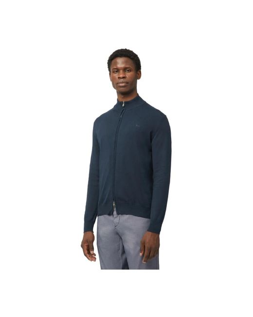 Harmont & Blaine Truien & Vesten ,Blauw ,Katoen Blauwe Zip Sweater Casual Stijl in het Blue voor heren