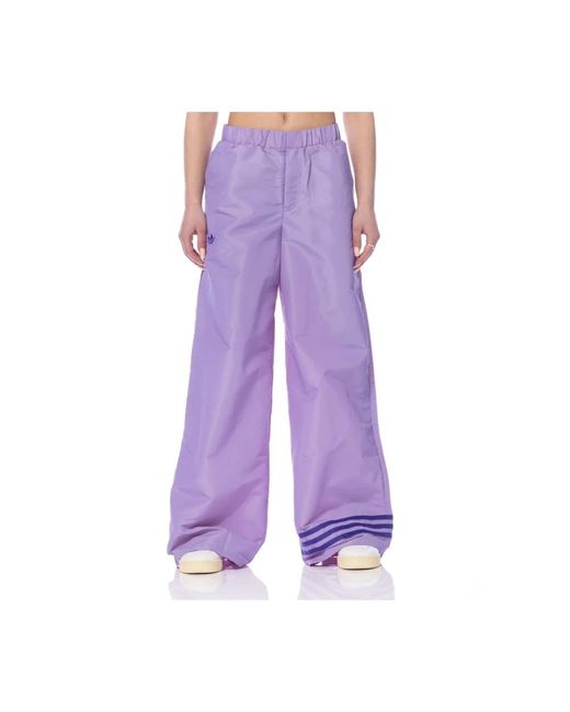 Pantaloni larghi di Adidas in Purple