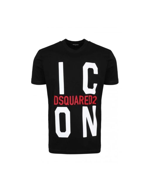 DSquared² T-Shirts in het Black voor heren