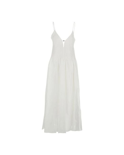 Maxi Dresses Tory Burch de color White