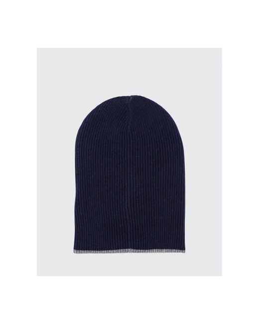 Beanies di Brunello Cucinelli in Blue da Uomo