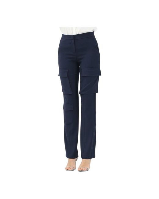 Slim-Fit Trousers Patrizia Pepe en coloris Blue