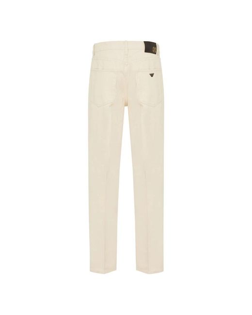 Emporio Armani Baumwollhose mit 5 taschen in Natural für Herren