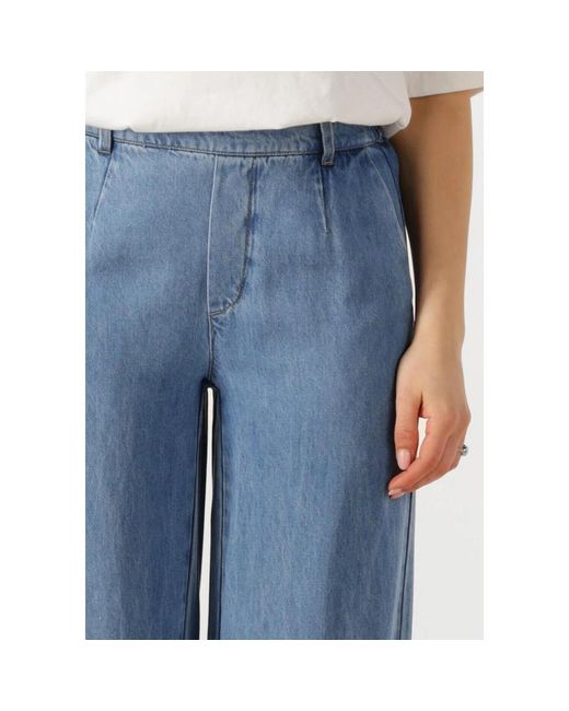 Object Jeans ,Blauw ,Lisa Wijde Broek Voor Vrouwen in het Blue