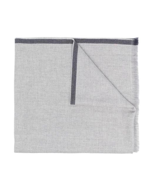 Winter scarves di Brunello Cucinelli in Gray da Uomo
