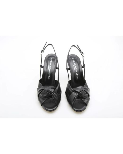 Guglielmo Rotta Black Elegante schwarze sandale