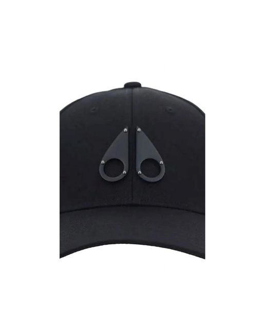 Moose Knuckles Logo Icon Baseball Cap in Black für Herren