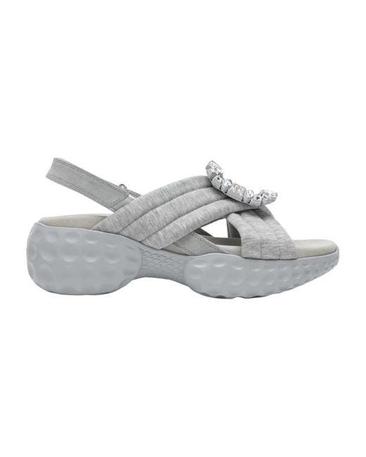 Roger Vivier Gray High Heel Sandals