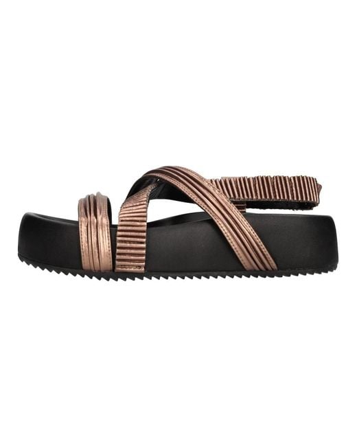 Patrizia Bonfanti Brown Flat Sandals