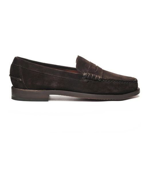 Loafers di Sebago in Black da Uomo