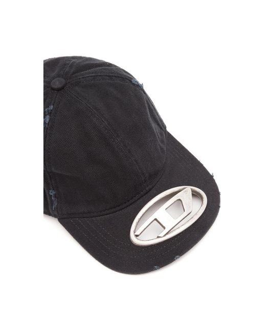 DIESEL Black Caps for men