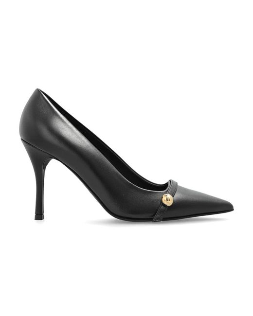 Furla Schoenen ,Zwart ,Leer Schoenen Met Hak Sfera in het Black
