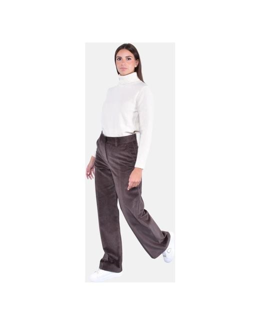 Weekend by Maxmara Wide Trousers in het Purple