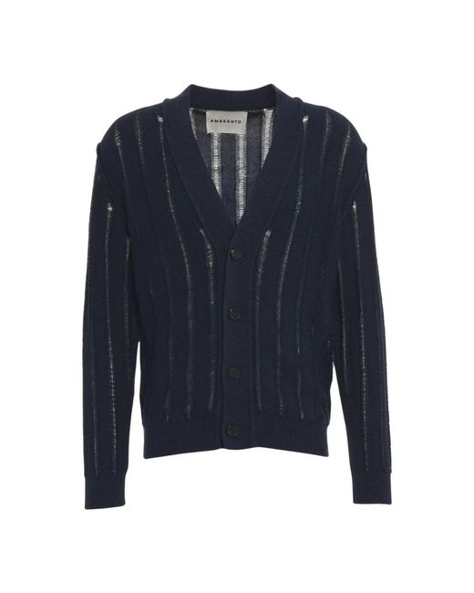 Amaranto Amaranto Cardigan in het Blue voor heren