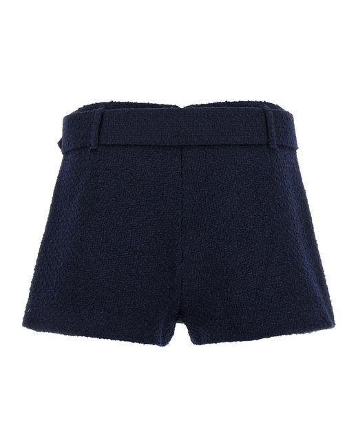 Self-Portrait Blue Short Shorts