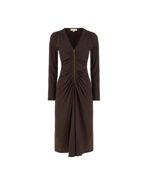 Michael Kors Midi Dresses in Brown | Lyst Michael Kors Midi Dresses in Brown | Lyst