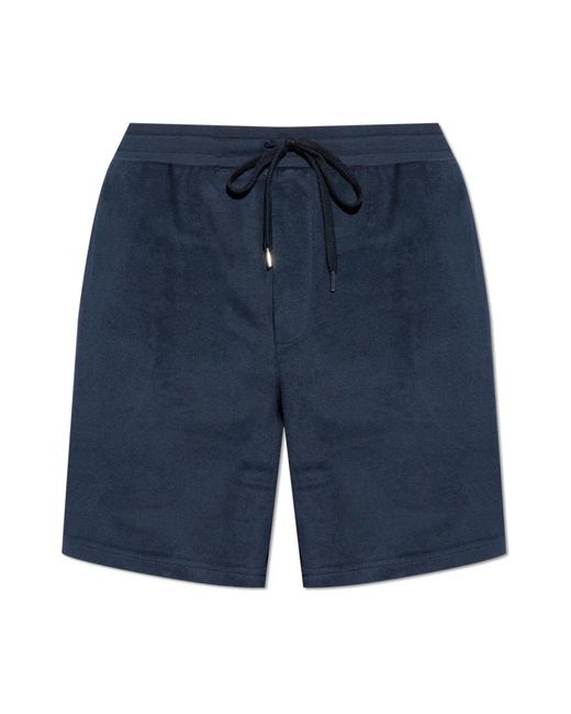 Shorts in cotone con logo di Paul Smith in Blue da Uomo