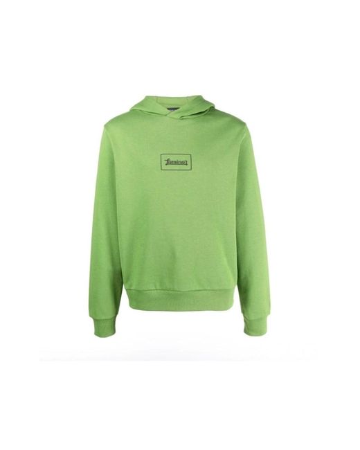 Herno Green Hoodies for men
