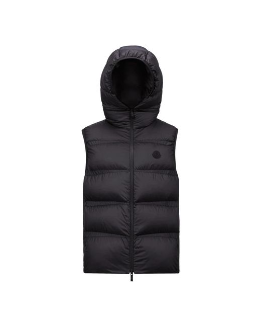 Vests di Moncler in Black da Uomo