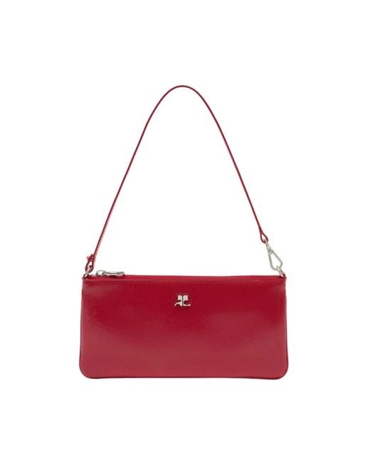 Courreges Red Shoulder Bags
