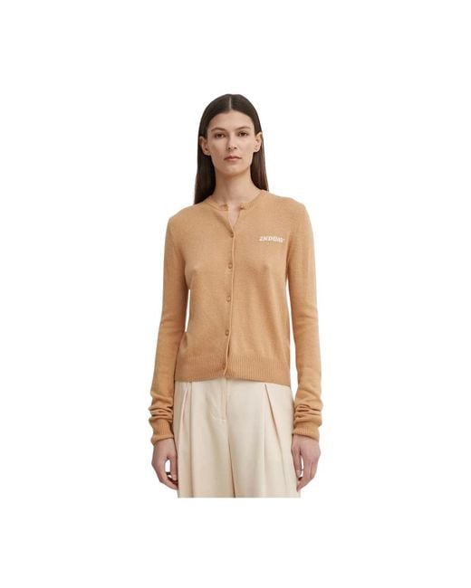 Cardigans 2nd Day de color Natural