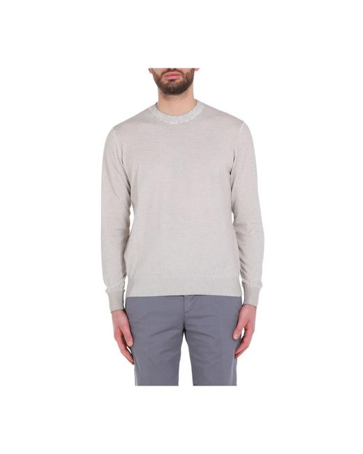 Paolo Pecora Gray Round-Neck Knitwear for men