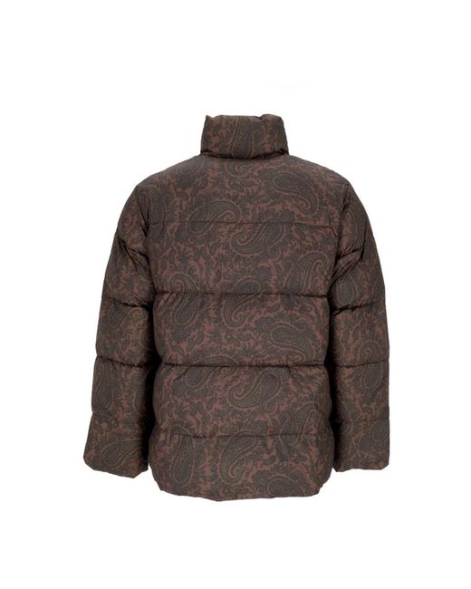 Carhartt Jassen ,Zwart ,Polyester Paisley Print Donsjack Mannen in het Brown voor heren
